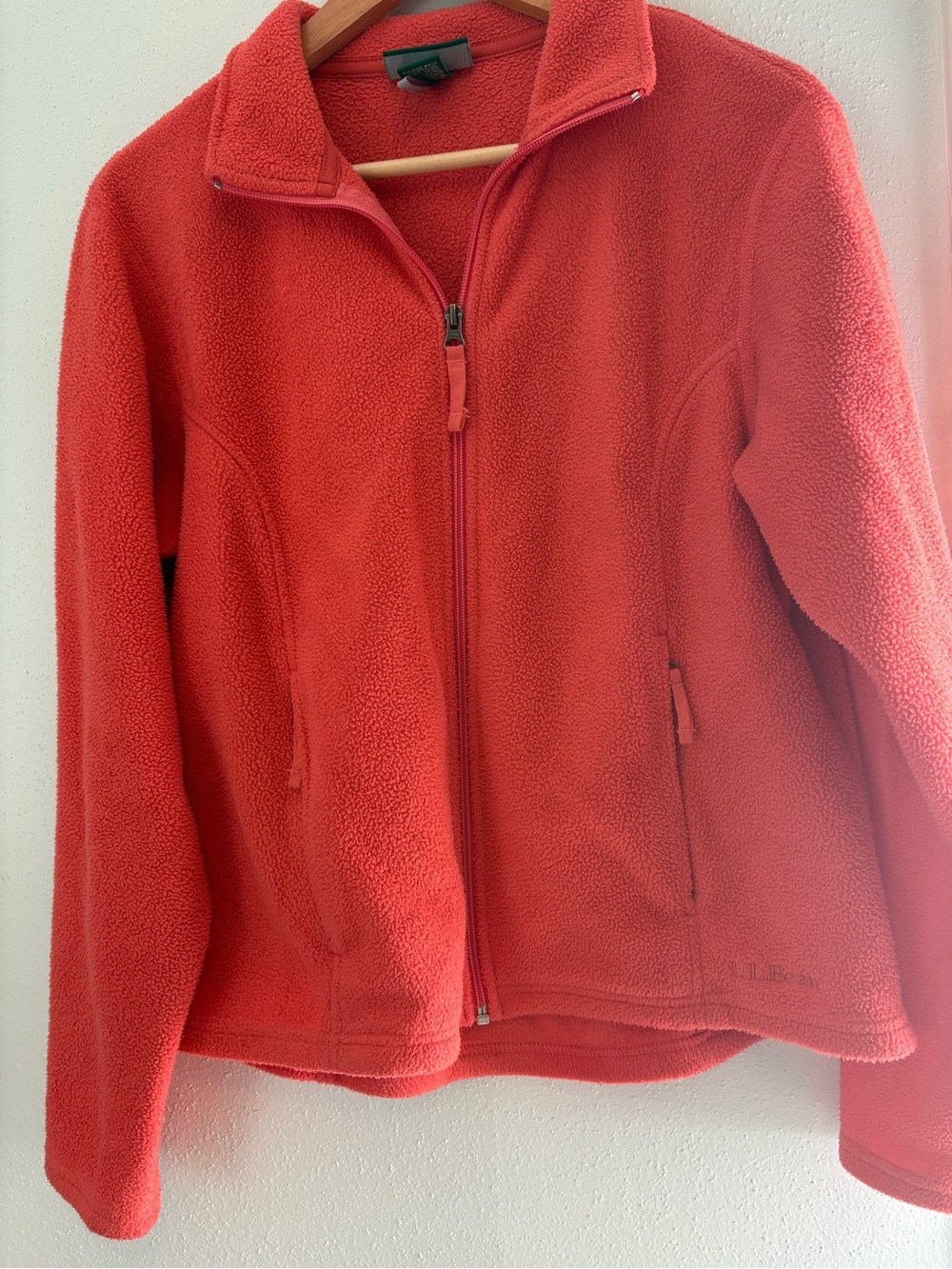 LL BEAN MEDIUM ✨ fleece zip up jacket with pockets good condition
